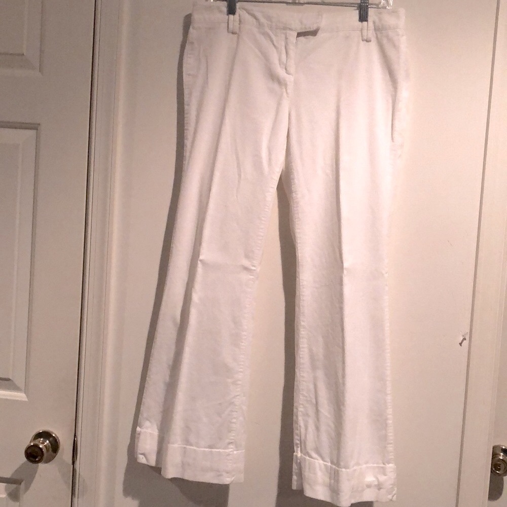 New York & Company Ivory Corduroy Pants - Picture 2 of 3